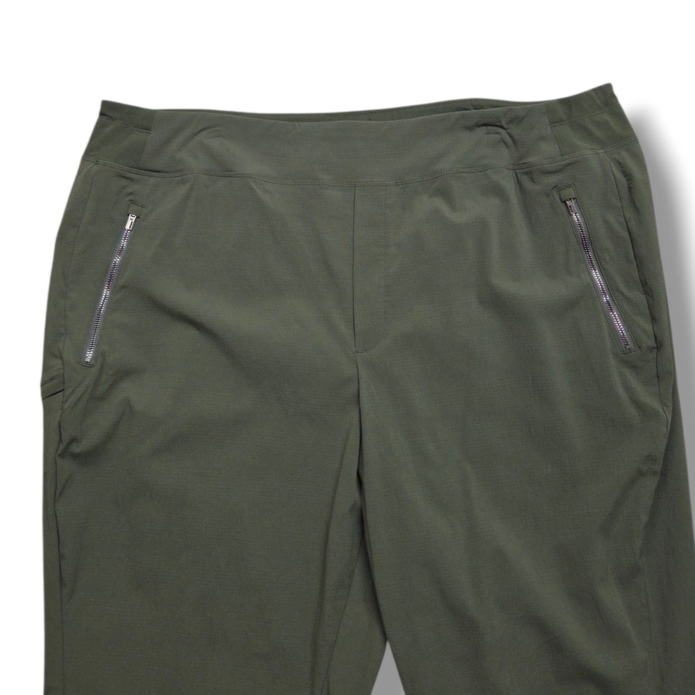 Athleta Trekkie Relaxed Mid Rise Jogger Womens Plus 20 Green Hiking Ripstop - Picture 2 of 10